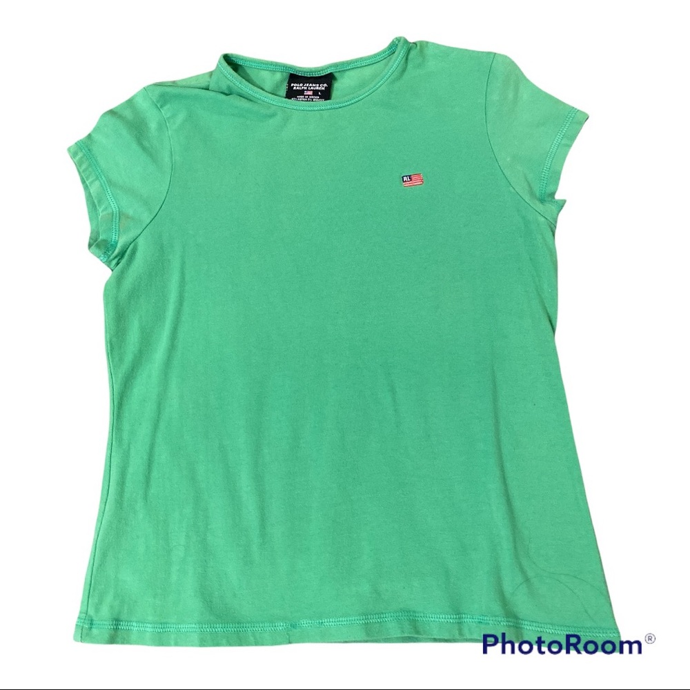 Green Ralph Lauren Polo shirt. Size: M